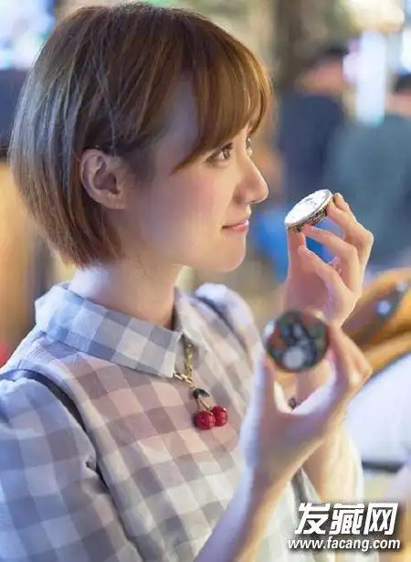 【图】长空齐刘海 齐肩短发打造出清纯气质(3)_女生短发发型_发藏网