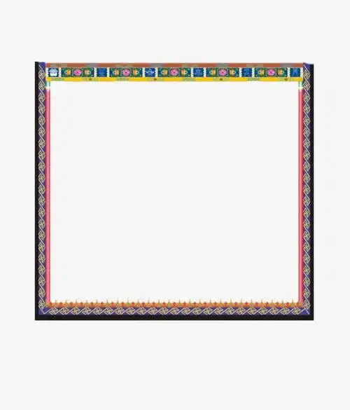 民族简约古典藏式边框