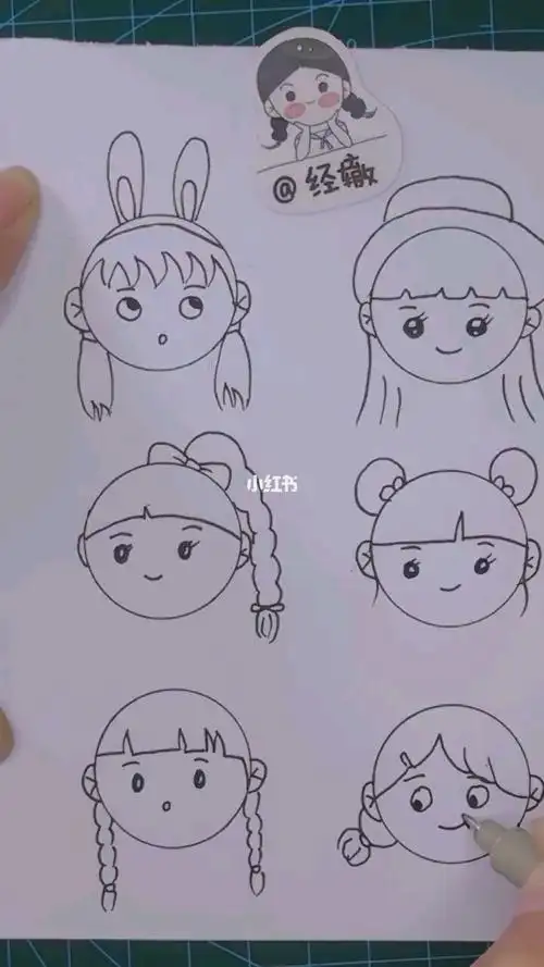 怎样画脸简笔画