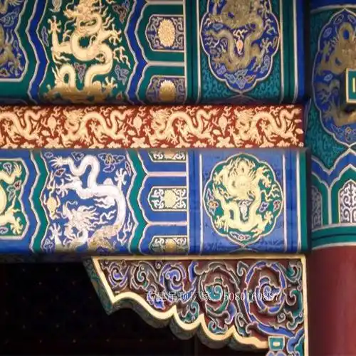 古建横梁彩绘金属斗拱全套梁托定制生产厂家