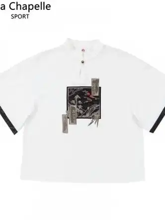 lachapellesport拉夏贝尔一盏香明制汉服女夏新中式衬衫