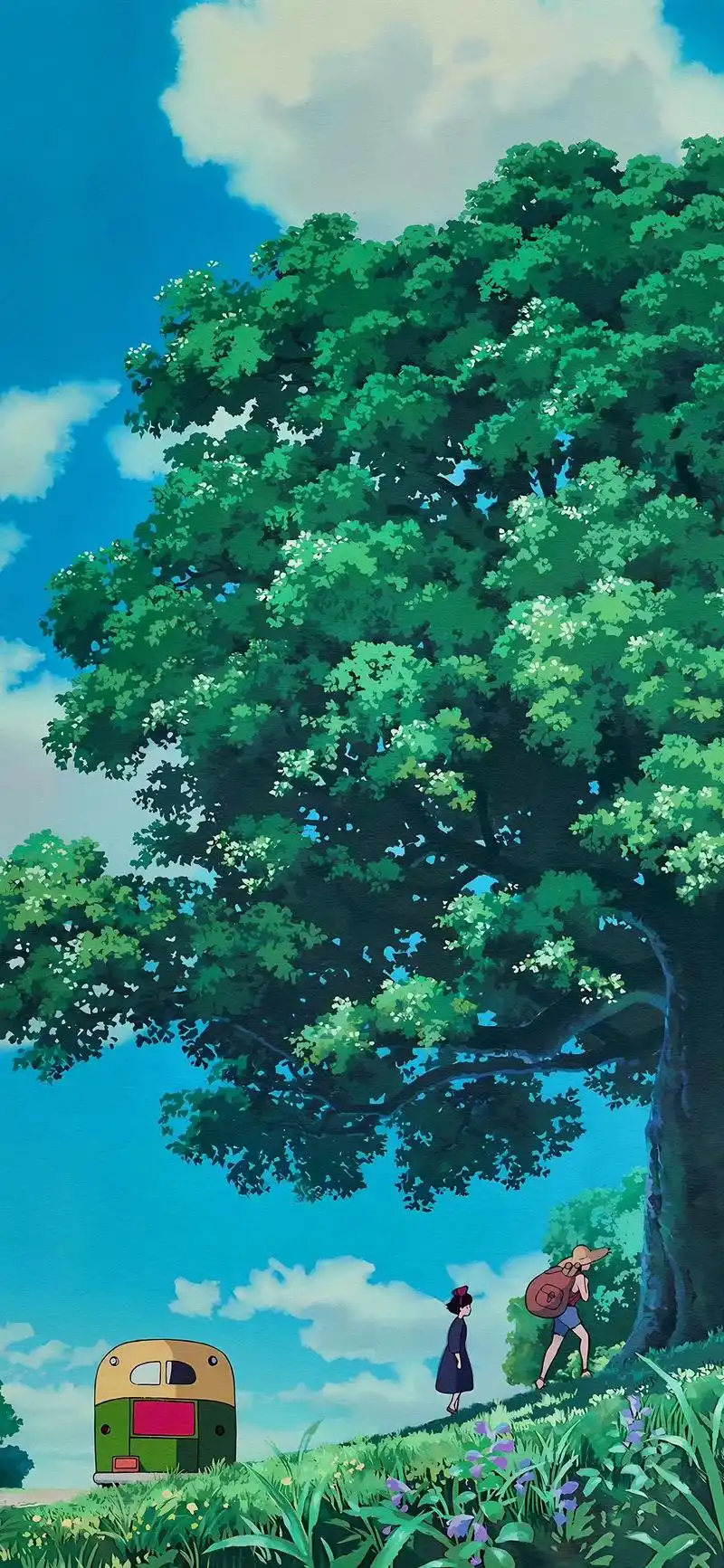 治愈画风 #动漫 #壁纸 #好像看到了宫崎骏的童话世界 - 抖音