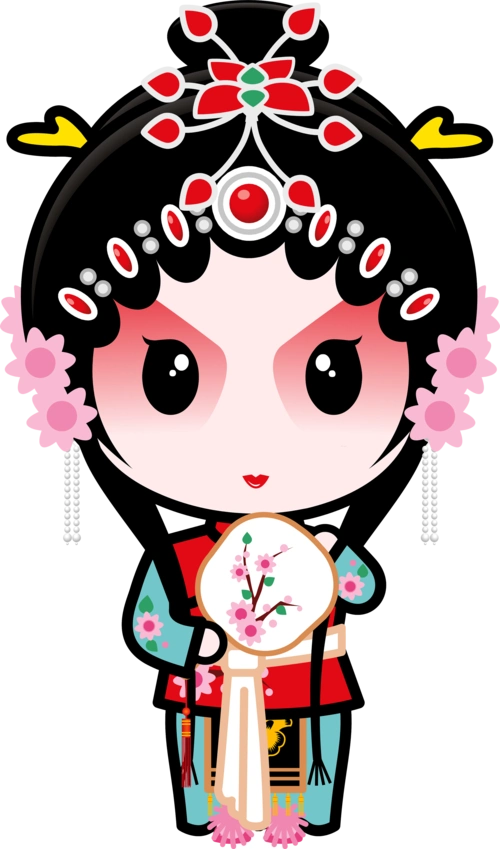 国粹京剧国粹宝贝q版京剧动漫卡通高清大图