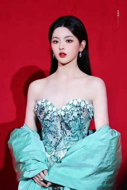 杨超越的饭拍图,不由得感叹这是什么真人版芭比娃娃…穿不同的礼服就