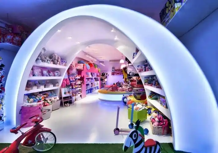玩具体验店装修图片 大型现代风格玩具店室内装修设计效果图