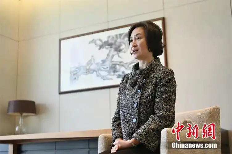 何超琼接受中新网"港澳会客厅"采访. 李志华 摄