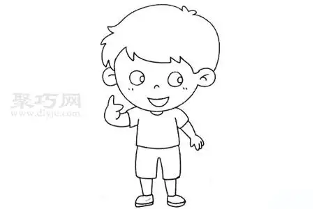 小男孩如何画才好看小男孩简笔画教程