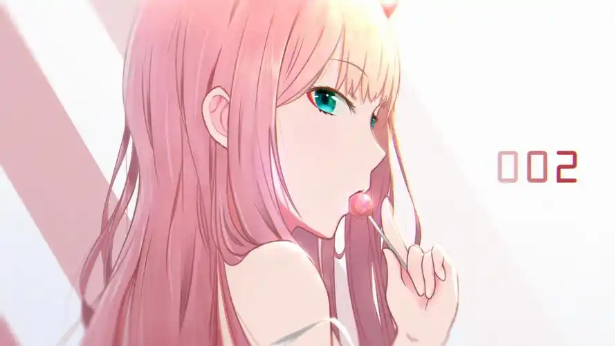 性感慵懒的动漫美女桌面壁纸