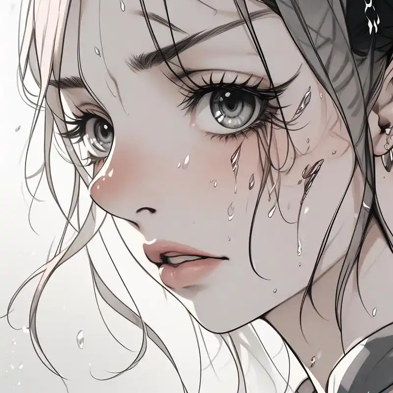动漫抑郁风女生头像92 这些动漫风格的头像,透露出淡淡的忧郁,仿佛