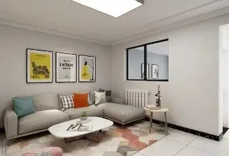 100㎡美式经典二居装修案例_效果图_土巴兔装修网