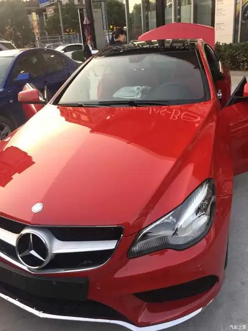 【图】90后 e 200coupe 提车作业 外红内红_奔驰e级论坛_汽车之家论坛