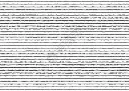 黑色条纹带白色背景上粗糙的横向线条矢量说明插画