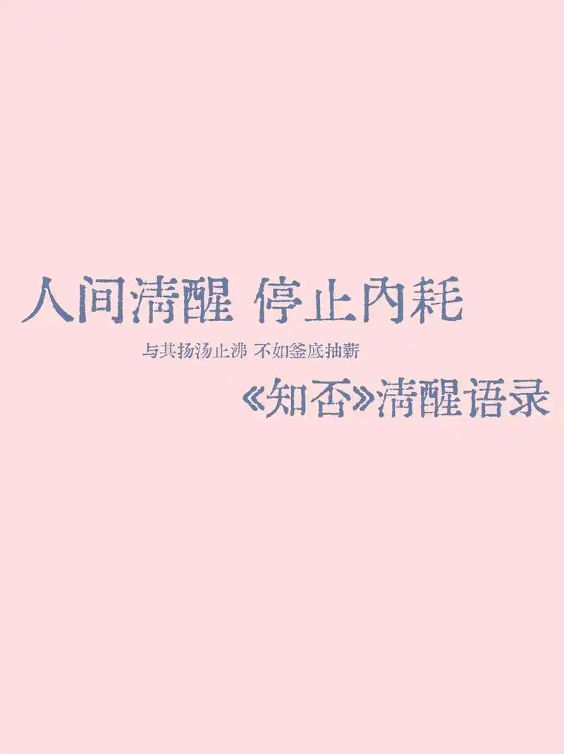 人间清醒知否经典台词