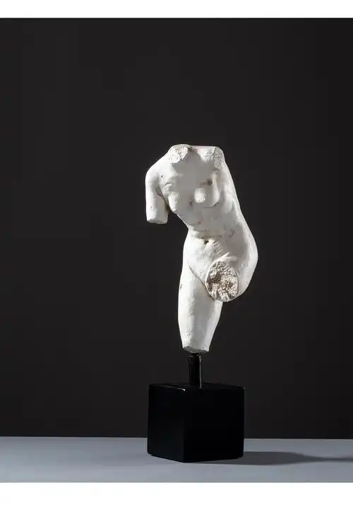 欧式复古现代人体雕塑石膏摆件北欧风经典半身人物模型树脂艺术品