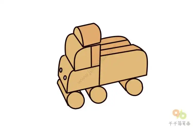 积木玩具简笔画图片