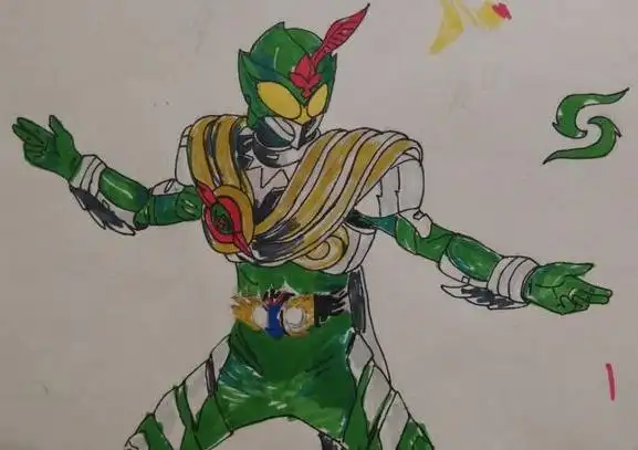 盘点四大铠甲勇士的帅气手绘图!你能画出来这样的吗?