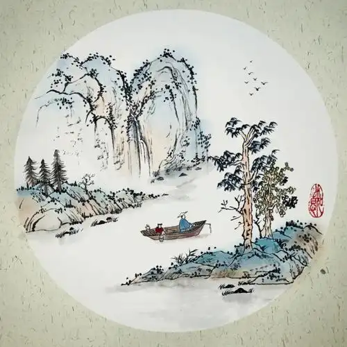 所以画画还是不能急#国画学习  #每日国画  #临摹  #国画山水小品