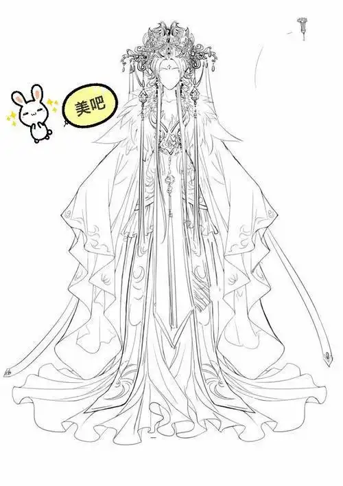 好看的古风裙子简笔画图片大全连衣裙好看连衣裙