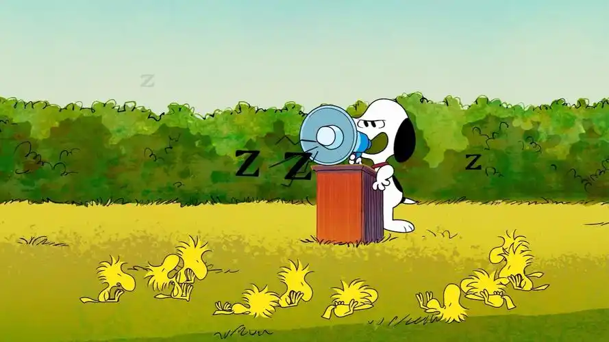 史努比教小鸟演讲