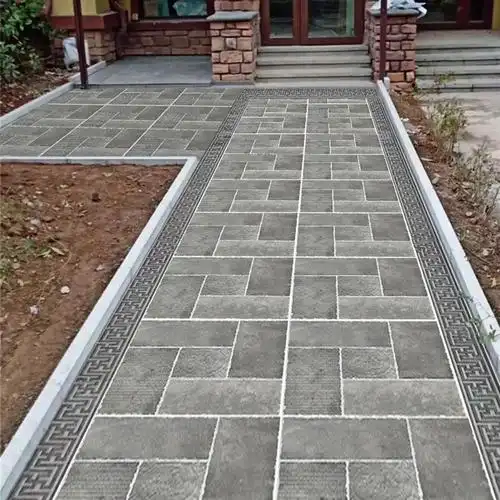 仿古地砖室外院子防滑防冻农村庭院地面铺砖别墅入户瓷砖花园阳台佛莲