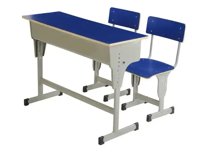 厂家供应学生优质双人升降课桌凳 河南 山西 陕西校用课桌椅批发