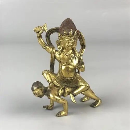 佚名 清 铜鎏金十二金刚护法神像