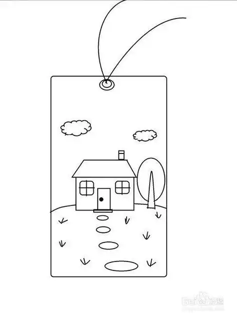 可做书签的简笔画