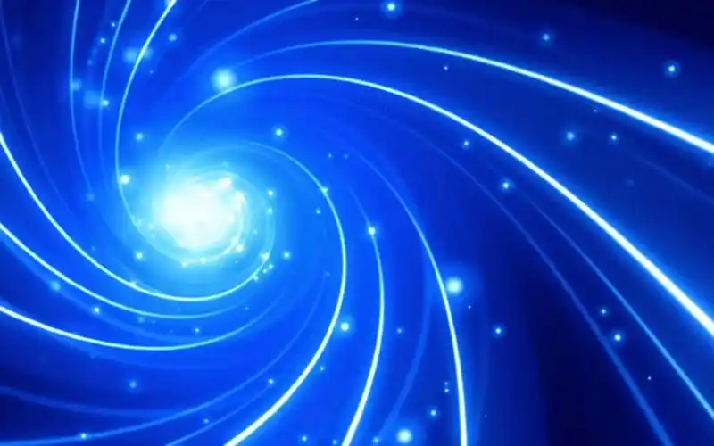 视频素材 ▏h141 唯美浪漫蓝色光效粒子光线光束旋转婚礼晚会舞台led