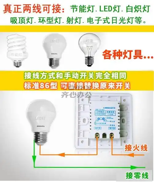 深蓝宇 智能可调红外线人体感应延时智能开关 a021 86型 220v 单位:个