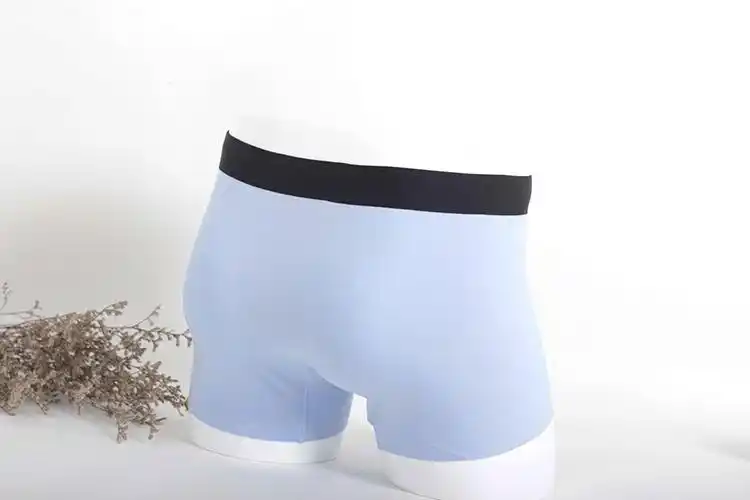 华姿伊专柜正品春夏季无痕素色男士平脚内裤轻薄男平角内裤