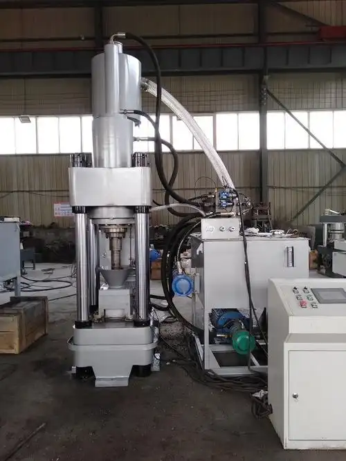 铁销压饼机自动铁屑压块机立式废铁压块机y