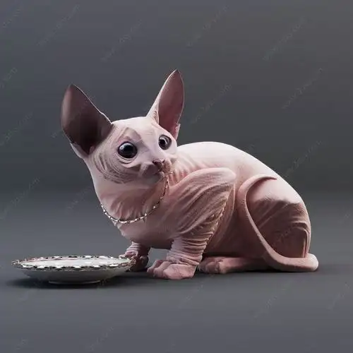 3d斯芬克斯猫模型