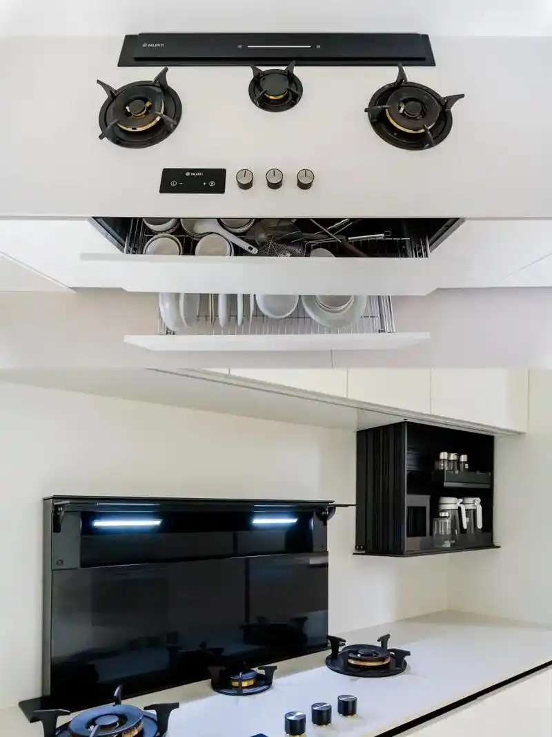 被问爆了的内嵌式燃气灶,装上太高级~内嵌式的灶台 岩板太干净 - 抖音