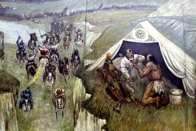 阔亦田战役中,成吉思汗被"梅花箭"所伤1