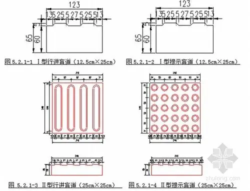 [施工图][江苏]城市道路无障碍设计说明及通用图37张(缘石盲道)vip