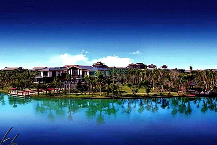 指状伸进湖面的布局,保证每栋临湖别墅能够观赏到最大面的湖面景观