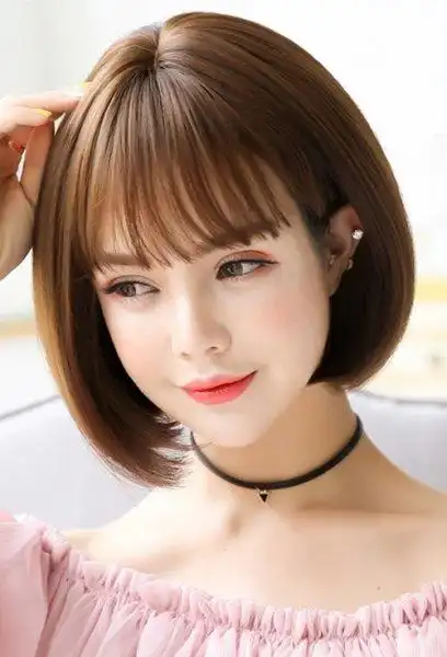 短发不烫怎么样才漂亮 小女孩子各种短直发造型图集(2) - 发型设计