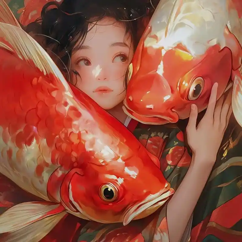 锦鲤缠身转运头像‖ 刷到这个说明你好运要来了! 锦鲤附体! - 抖音