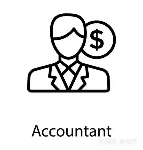 用美元符号描述会计的人插画-正版商用图片0pvo9w-摄图新视界