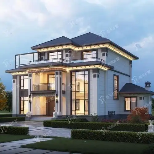 推荐一款占地250平方的三层现代新中式别墅图纸