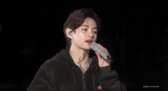 画了纹身的金泰亨