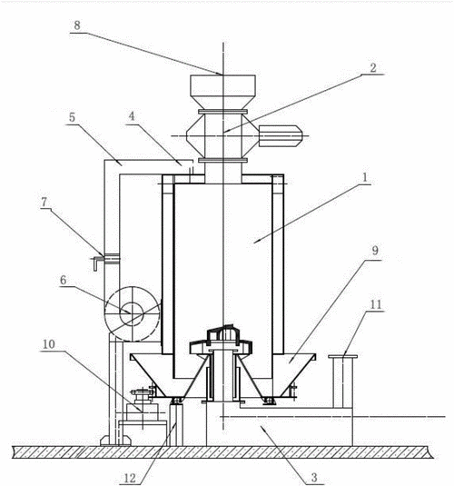 一种连续下吸式气化炉
