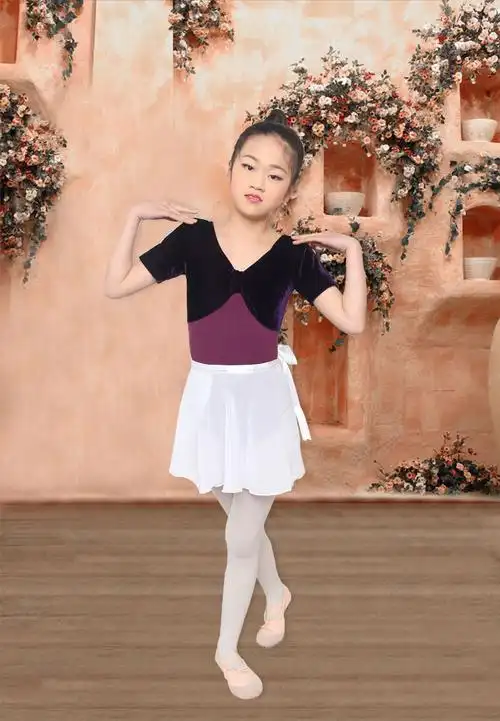 儿童拉丁舞裙女童小学生练功服公主中大童服装芭蕾演出服恰恰夏天