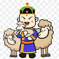 png下载psd内蒙古大草原男子下载 png下载ai蒙古族服饰人物矢量图下载