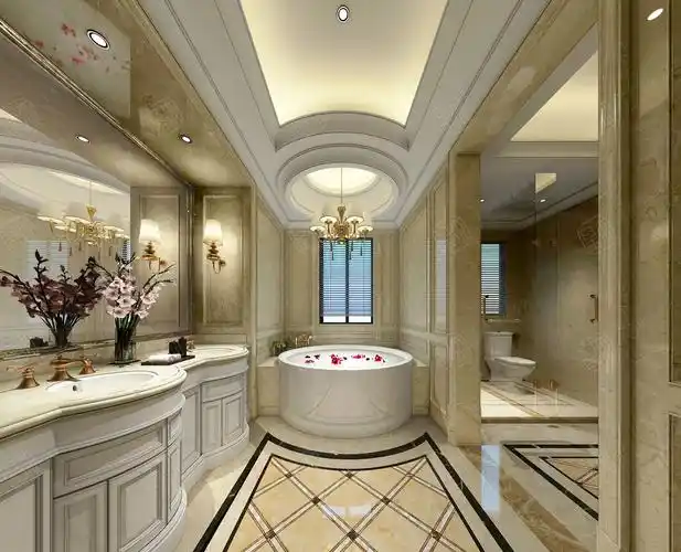 欧式装修卫生间效果图