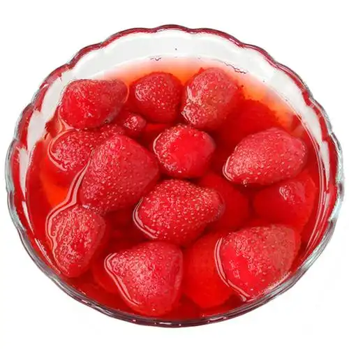 特价广天水果冰糖草莓罐头425g一罐装宝宝什锦出口拍整箱9罐包邮
