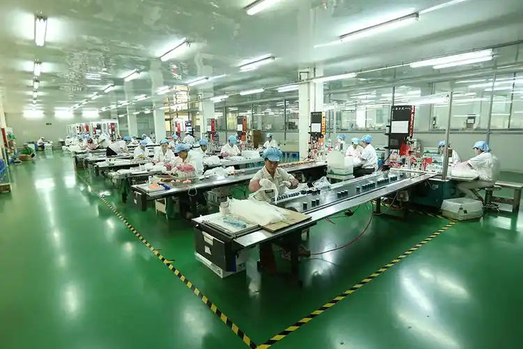 全车间普及半自动流水线,拥有n台自动组装机,n个生产质检,无尘封闭的