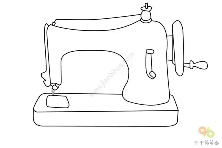 缝纫机简笔画图片
