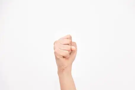 手势数字10十动作肢体拳头