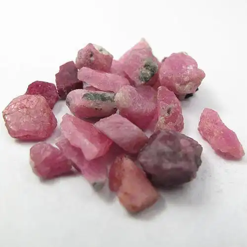 91 ct. unheated natural rough mix color ruby mozambique